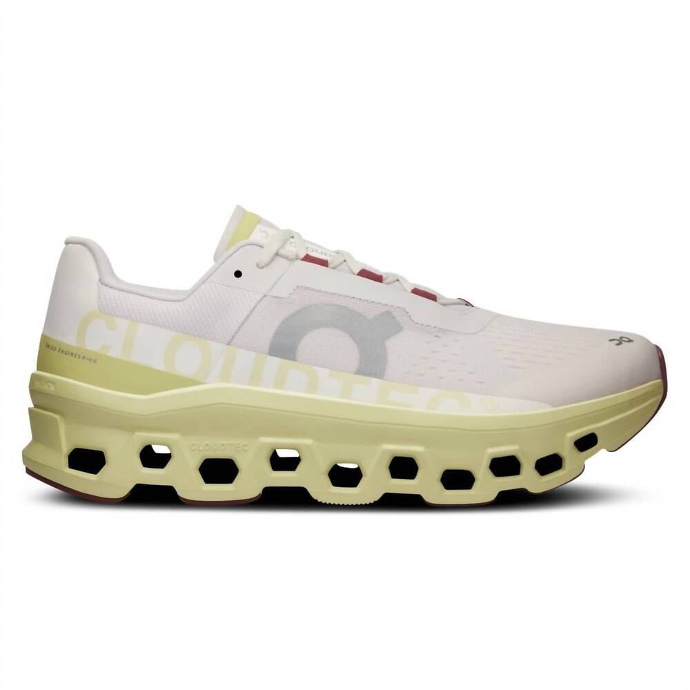 NEW ON women's cloudmonster running shoes in frost/acacia